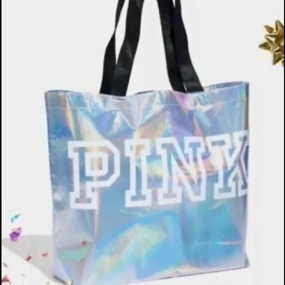 Victoria Secret PINK Iridescent Reusable Tote Bag
